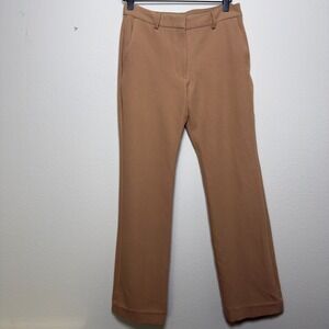 Express Women Editor Bootcut Pants 2 Camel Brown‎ Office Business Twill